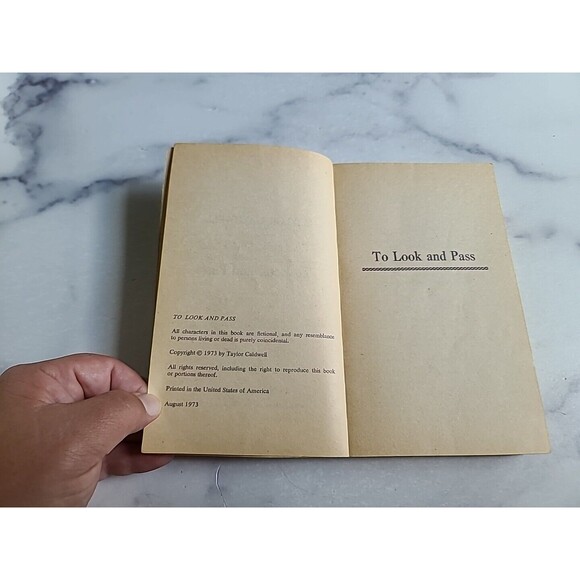 To Look And Pass By Taylor Caldwell Paperback - Picture 4 of 10